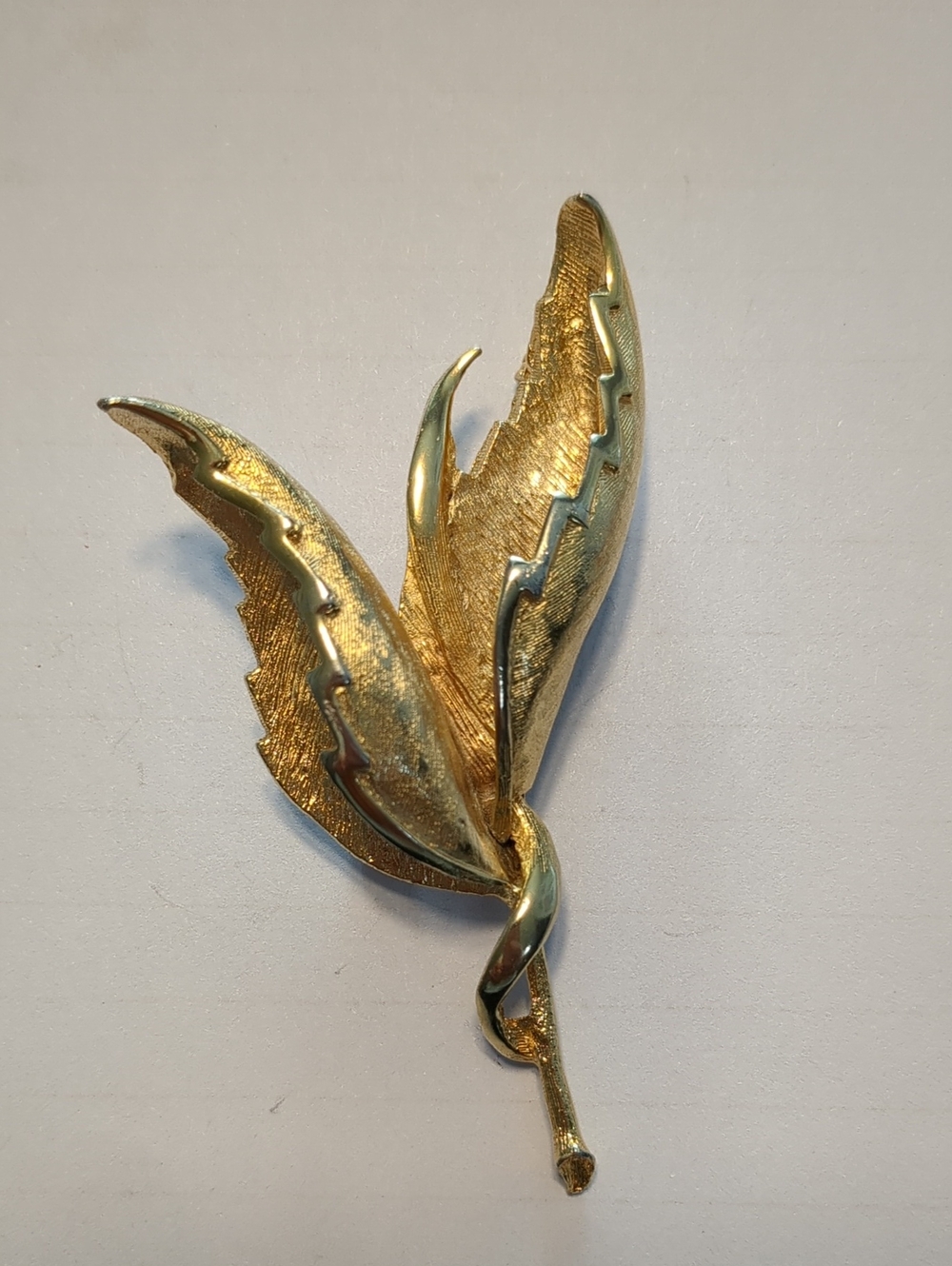 Goldtone Botanical Brooch